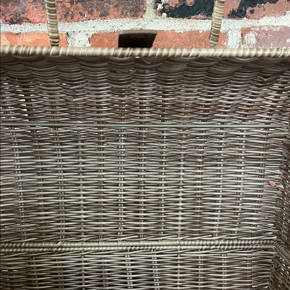 Pottery Barn Brown Outdoor Picnic Basket - Picture 8 of 16